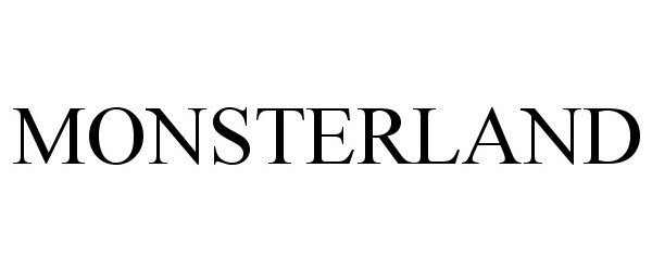 Trademark Logo MONSTERLAND