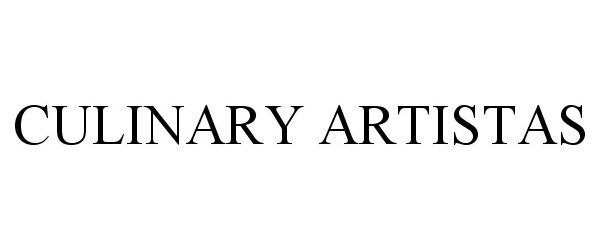 Trademark Logo CULINARY ARTISTAS