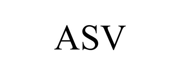 Trademark Logo ASV