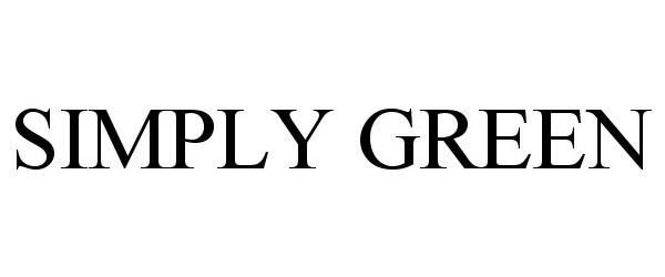 Trademark Logo SIMPLY GREEN