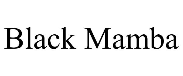 Trademark Logo BLACK MAMBA