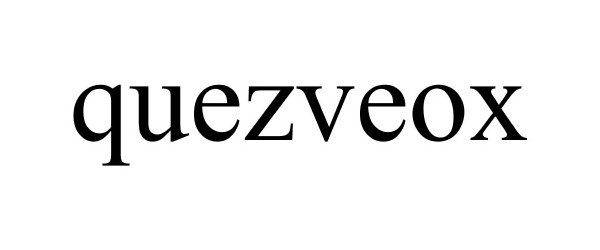 Trademark Logo QUEZVEOX