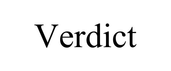 Trademark Logo VERDICT