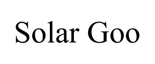 Trademark Logo SOLAR GOO