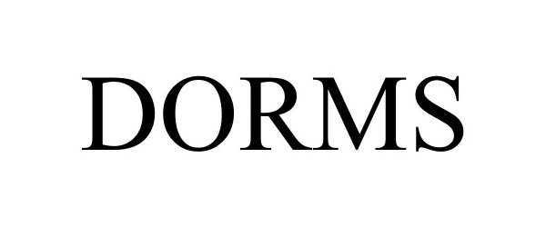 Trademark Logo DORMS
