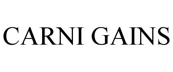 Trademark Logo CARNI GAINS