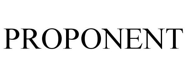 Trademark Logo PROPONENT