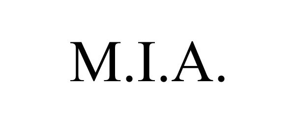 Trademark Logo M.I.A.