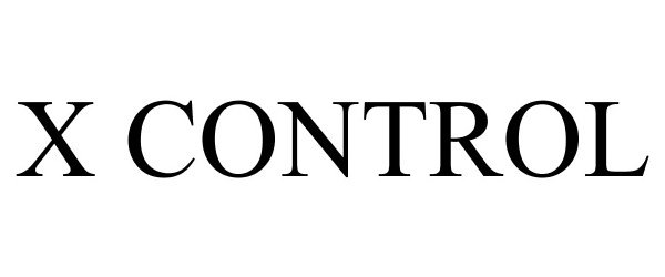 Trademark Logo X CONTROL