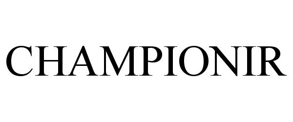Trademark Logo CHAMPIONIR