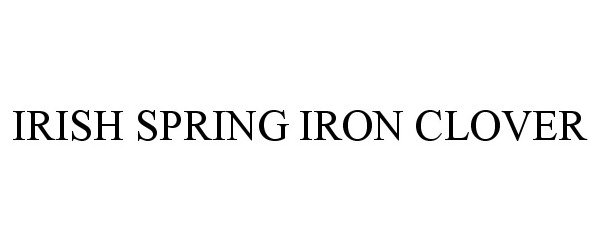  IRISH SPRING IRON CLOVER