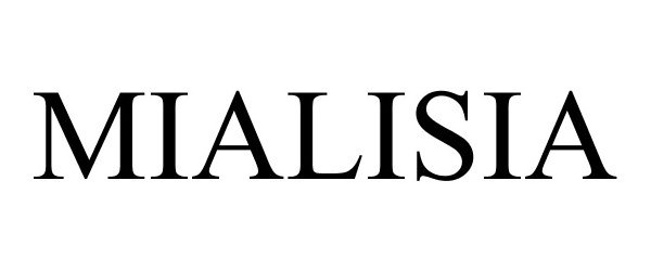Trademark Logo MIALISIA