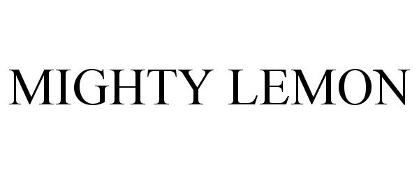 Trademark Logo MIGHTY LEMON