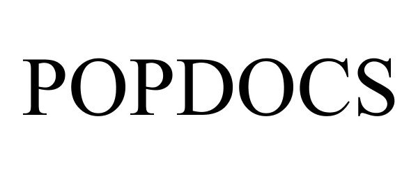 Trademark Logo POPDOCS