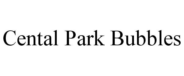 Trademark Logo CENTRAL PARK BUBBLES