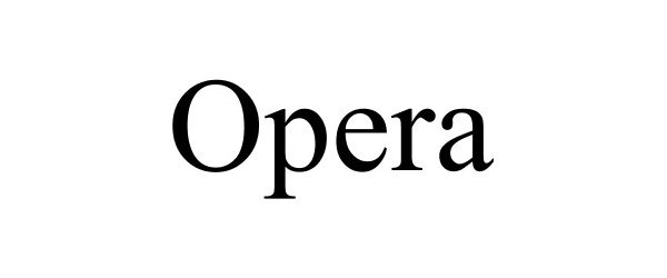 Trademark Logo OPERA