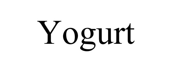 Trademark Logo YOGURT