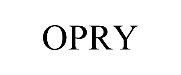 Trademark Logo OPRY