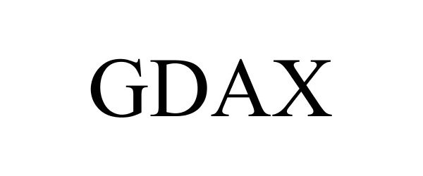 Trademark Logo GDAX