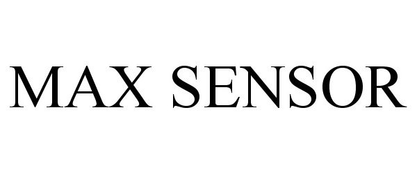  MAX SENSOR