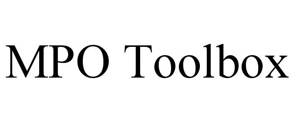 Trademark Logo MPO TOOLBOX