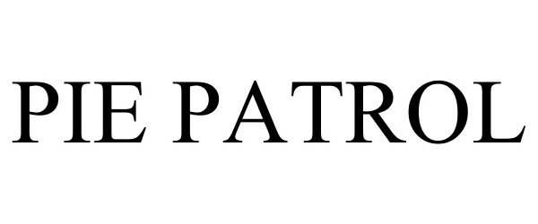 Trademark Logo PIE PATROL
