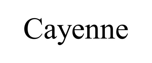 Trademark Logo CAYENNE