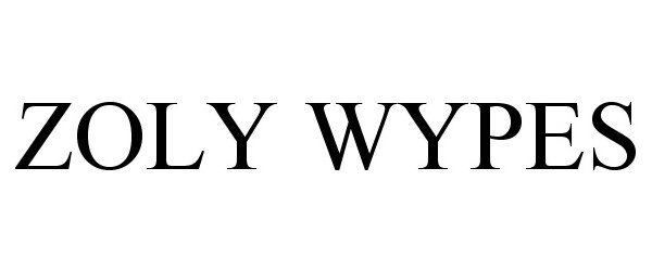 Trademark Logo ZOLY WYPES