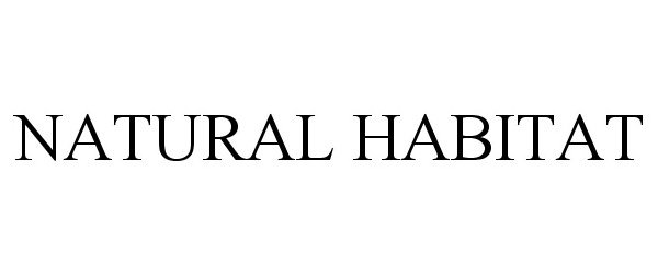 Trademark Logo NATURAL HABITAT