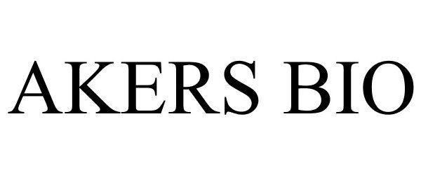 Trademark Logo AKERS BIO