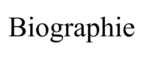 Trademark Logo BIOGRAPHIE