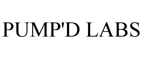 Trademark Logo PUMP'D LABS