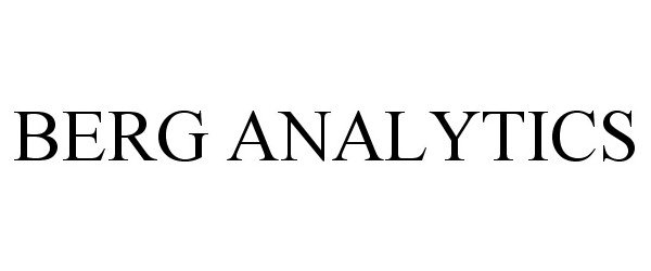  BERG ANALYTICS