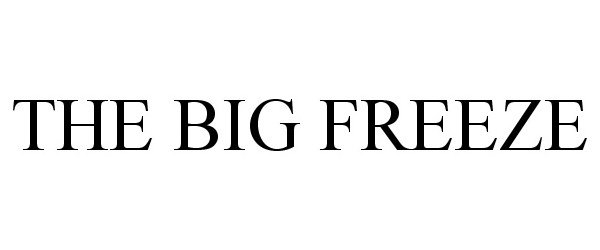 Trademark Logo THE BIG FREEZE