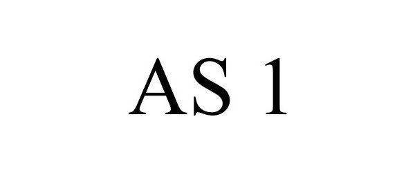 Trademark Logo AS 1