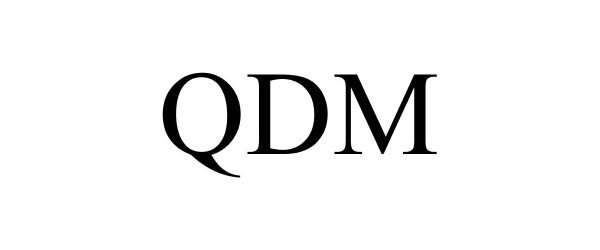 Trademark Logo QDM