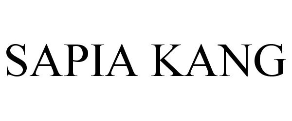 Trademark Logo SAPIA KANG
