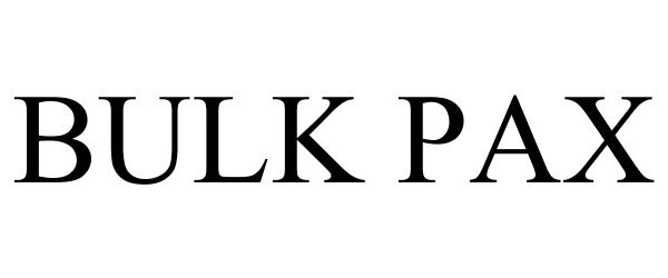 Trademark Logo BULK PAX