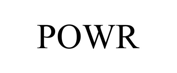 Trademark Logo POWR