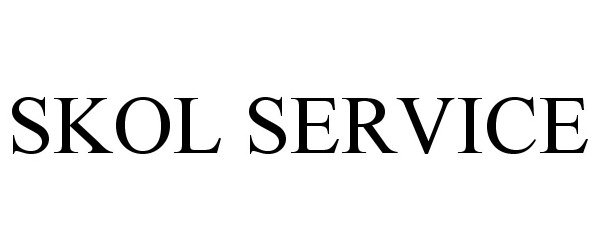 Trademark Logo SKOL SERVICE