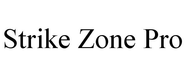 Trademark Logo STRIKEZONE PRO