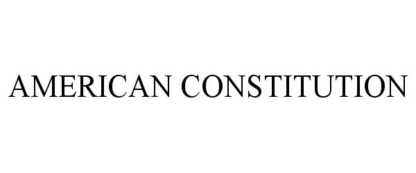  AMERICAN CONSTITUTION