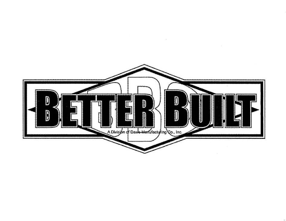 Trademark Logo BBC BETTER BUILT A DIVISION OF DAWS MANUFACTURING CO., INC.