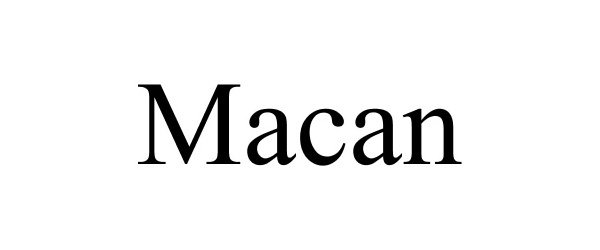 Trademark Logo MACAN