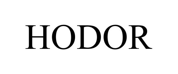 Trademark Logo HODOR