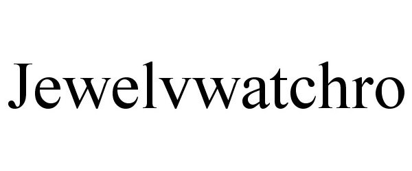 Trademark Logo JEWELVWATCHRO