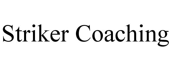  STRIKER COACHING