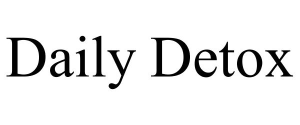 Trademark Logo DAILY DETOX