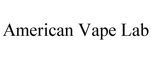Trademark Logo AMERICAN VAPE LAB