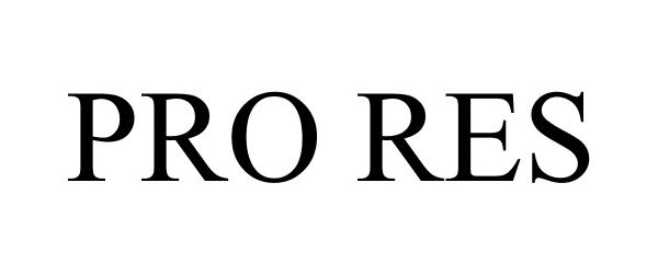 Trademark Logo PRO RES